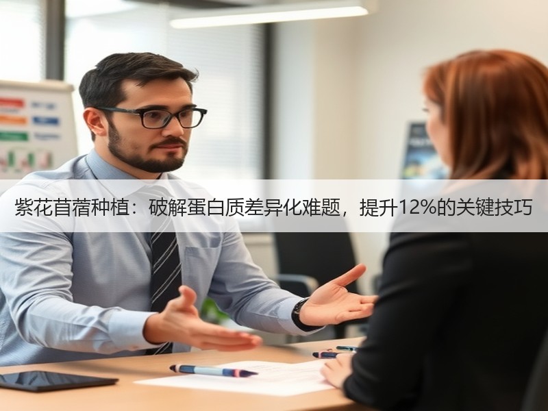 紫花苜蓿种植：破解蛋白质差异化难题，提升12%的关键技巧
