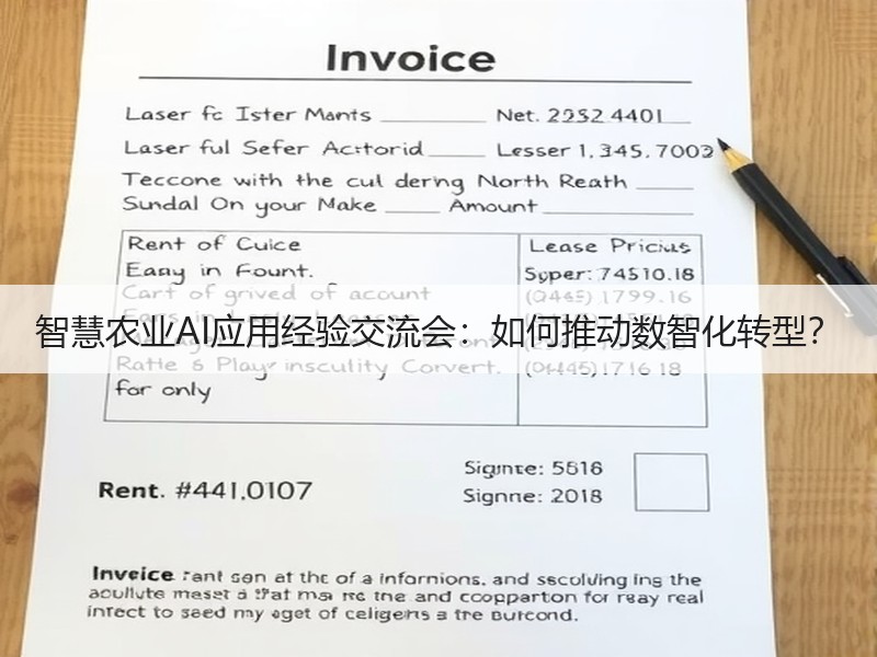 智慧农业AI应用经验交流会：如何推动数智化转型？
