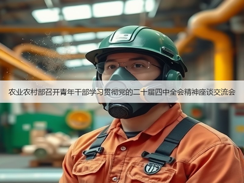 农业农村部召开青年干部学习贯彻党的二十届四中全会精神座谈交流会