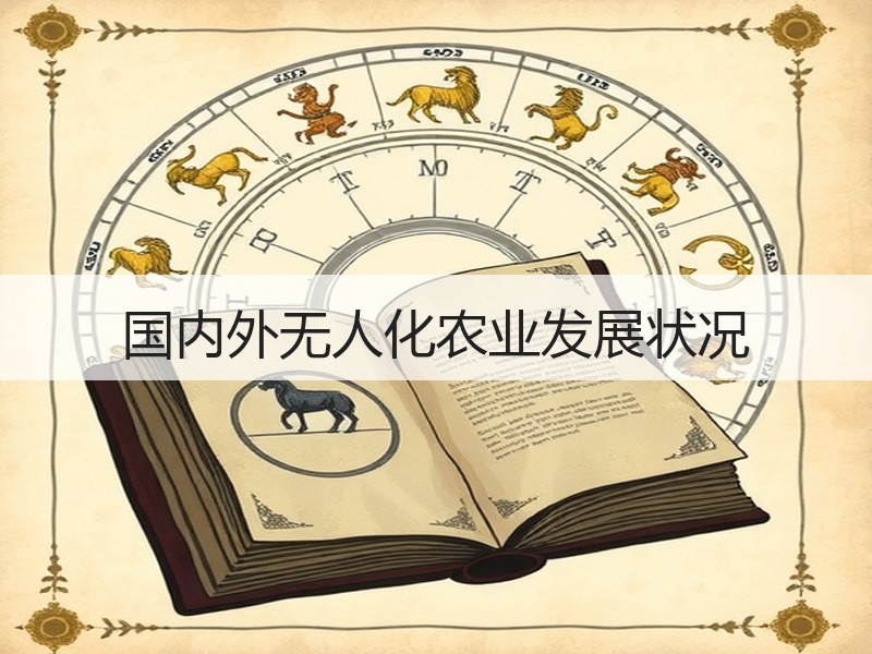 国内外无人化农业发展状况
