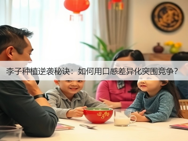 李子种植逆袭秘诀：如何用口感差异化突围竞争？
