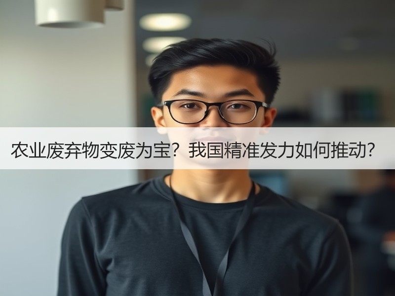 农业废弃物变废为宝？我国精准发力如何推动？