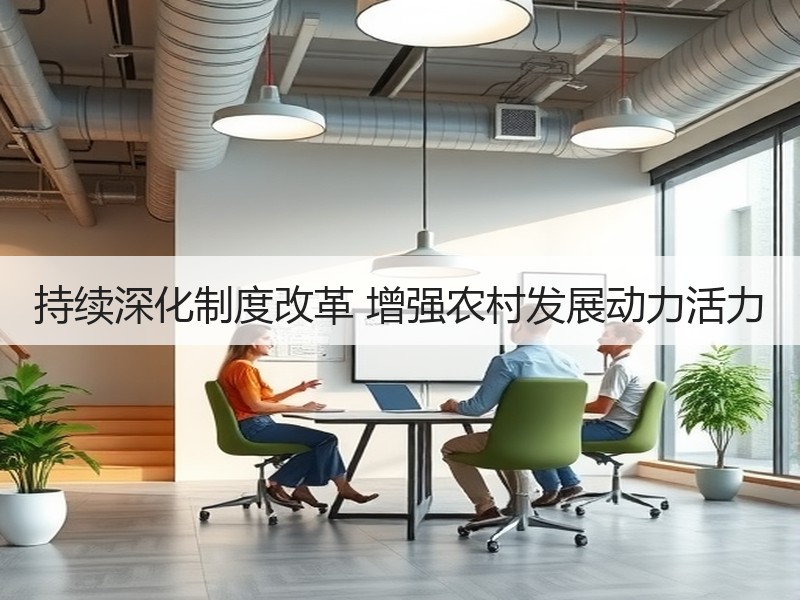 持续深化制度改革 增强农村发展动力活力