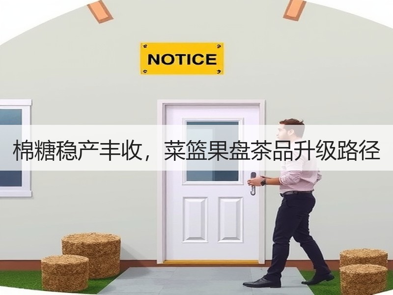 棉糖稳产丰收，菜篮果盘茶品升级路径