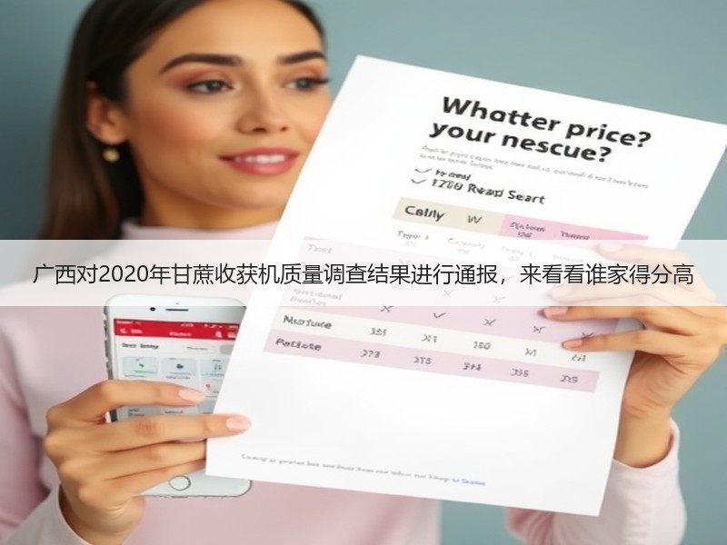 广西对2020年甘蔗收获机质量调查结果进行通报，来看看谁家得分高