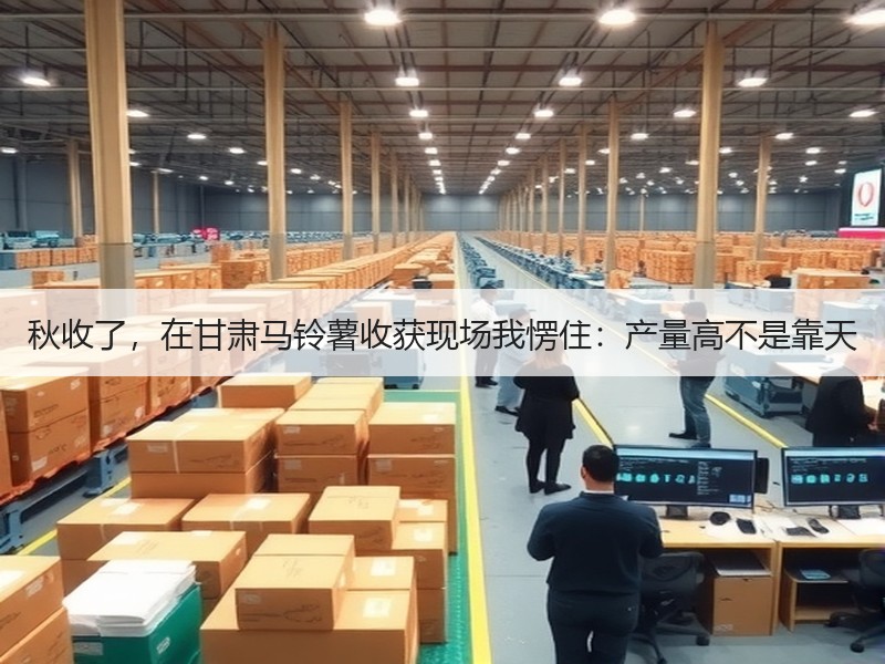 秋收了，在甘肃马铃薯收获现场我愣住：产量高不是靠天
