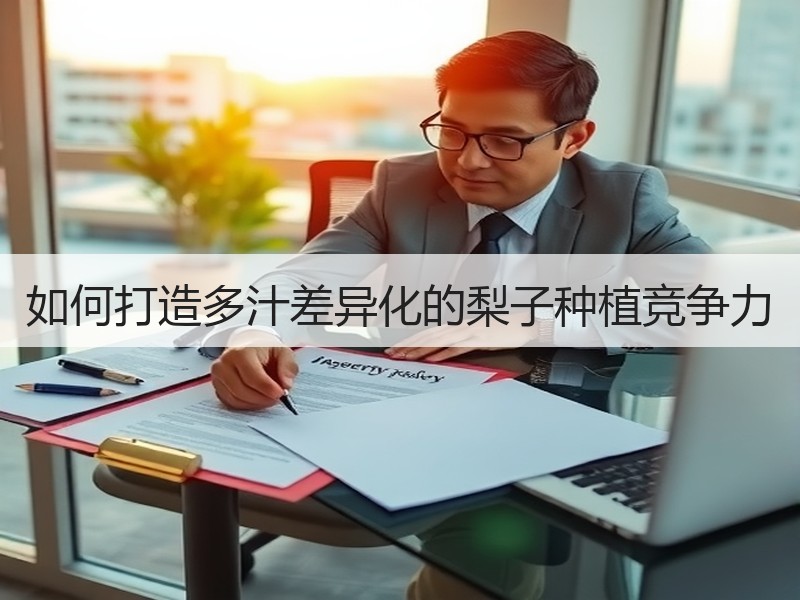 如何打造多汁差异化的梨子种植竞争力