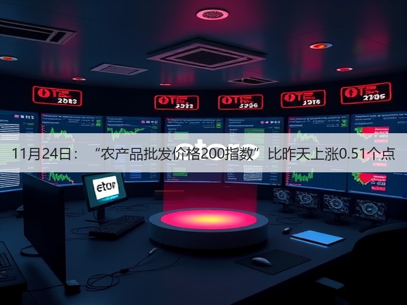 11月24日：“农产品批发价格200指数”比昨天上涨0.51个点