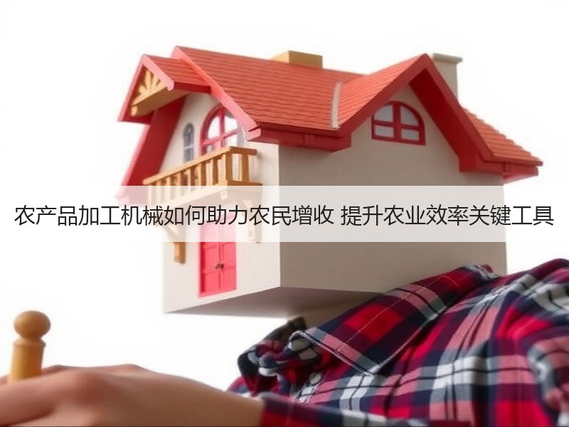 农产品加工机械如何助力农民增收 提升农业效率关键工具