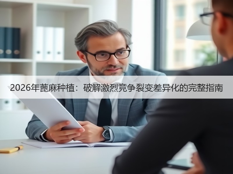 2026年蓖麻种植：破解激烈竞争裂变差异化的完整指南
