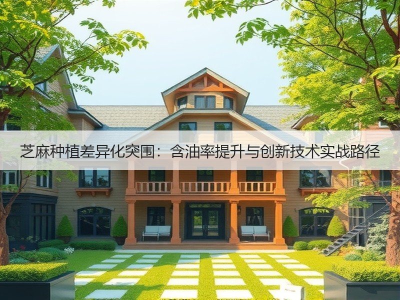 芝麻种植差异化突围：含油率提升与创新技术实战路径