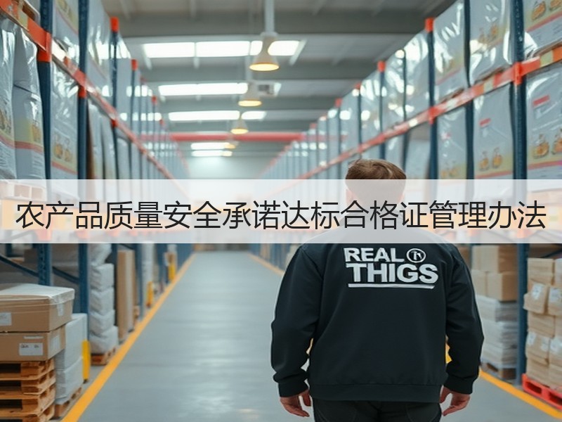 农产品质量安全承诺达标合格证管理办法