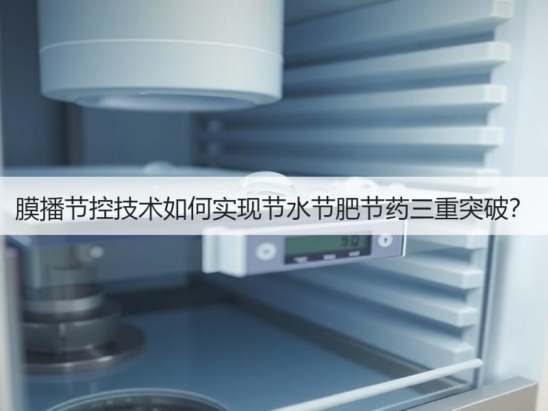 膜播节控技术如何实现节水节肥节药三重突破？