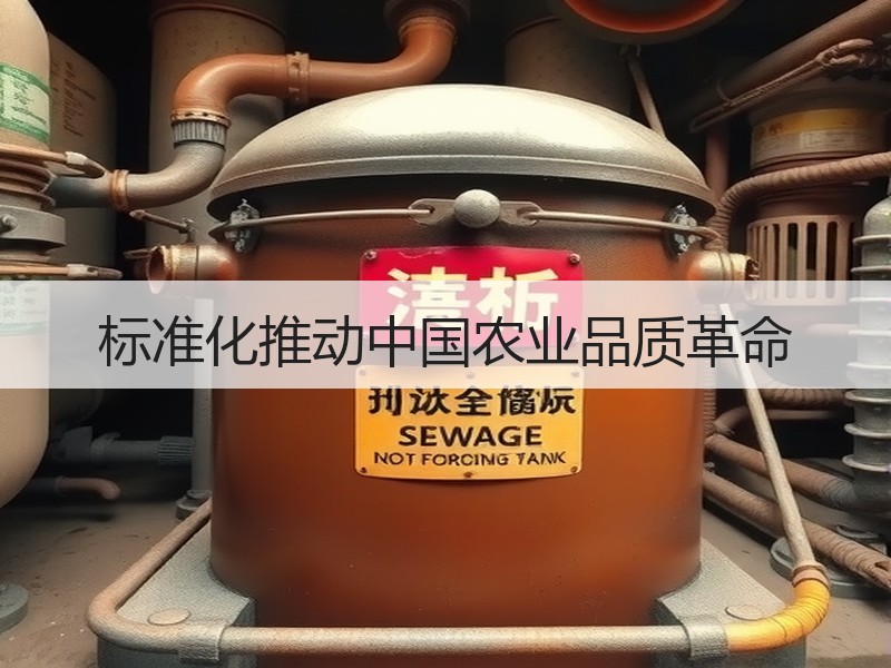 标准化推动中国农业品质革命