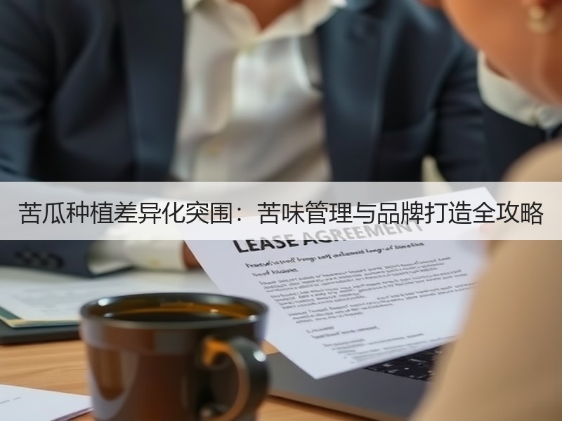苦瓜种植差异化突围：苦味管理与品牌打造全攻略