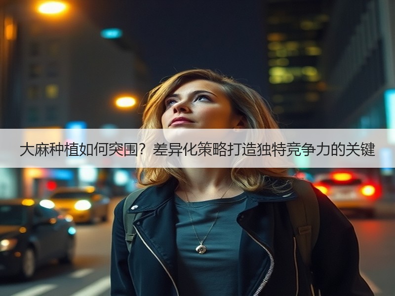 大麻种植如何突围？差异化策略打造独特竞争力的关键