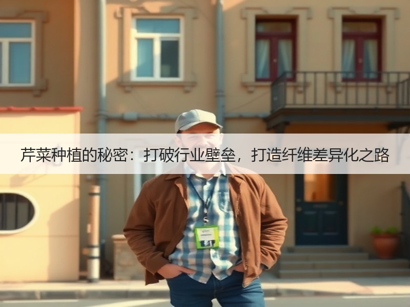 芹菜种植的秘密：打破行业壁垒，打造纤维差异化之路