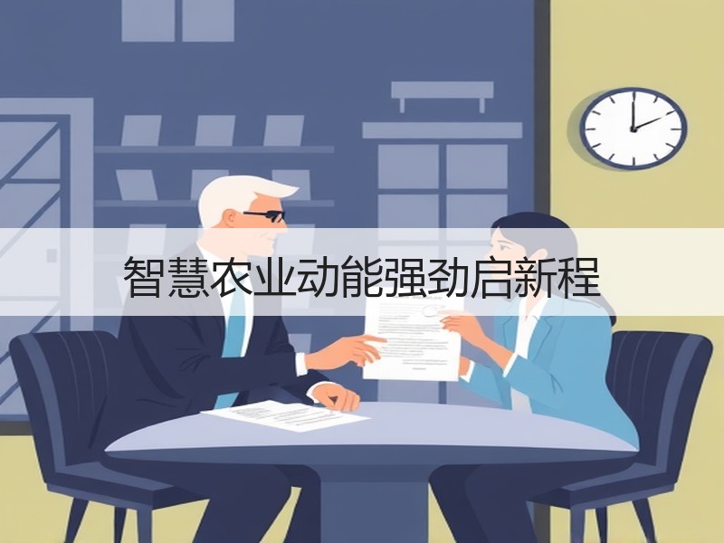 智慧农业动能强劲启新程