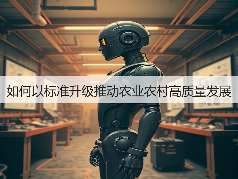 如何以标准升级推动农业农村高质量发展