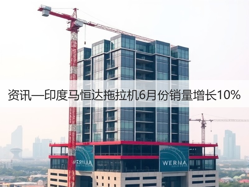 资讯—印度马恒达拖拉机6月份销量增长10%
