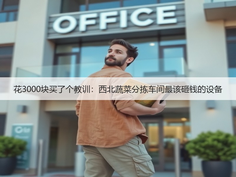 花3000块买了个教训：西北蔬菜分拣车间最该砸钱的设备