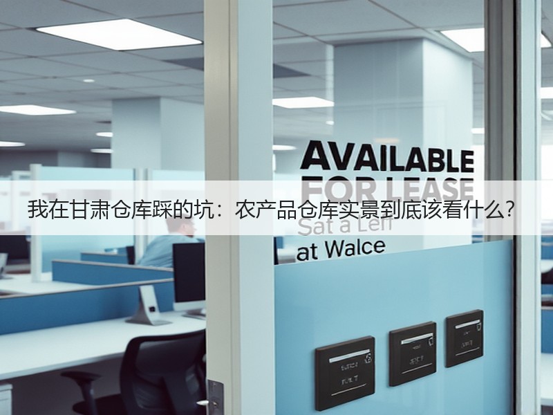 我在甘肃仓库踩的坑：农产品仓库实景到底该看什么？