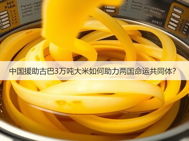 中国援助古巴3万吨大米如何助力两国命运共同体？