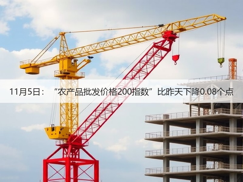 11月5日：“农产品批发价格200指数”比昨天下降0.08个点