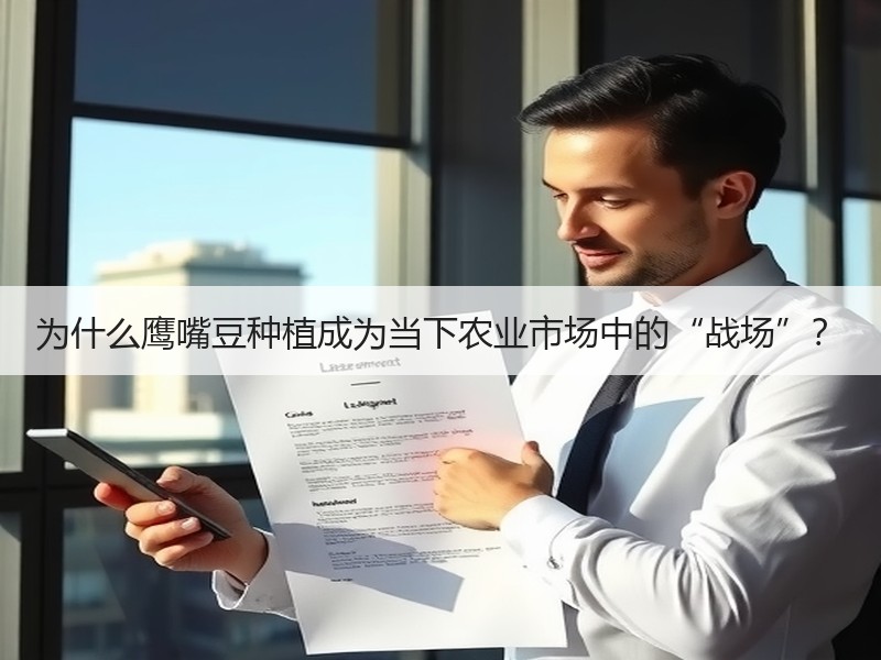 为什么鹰嘴豆种植成为当下农业市场中的“战场”？