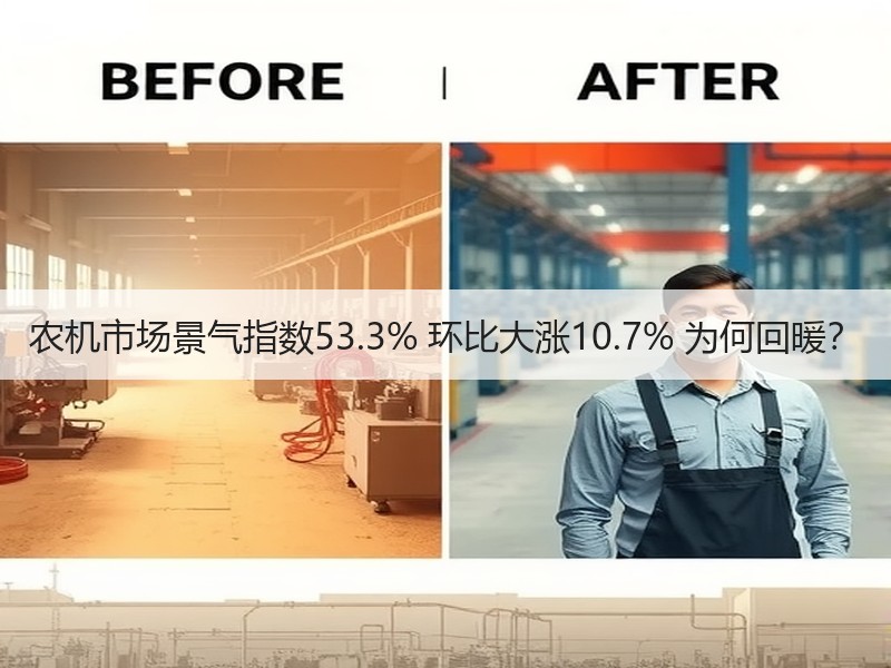 农机市场景气指数53.3% 环比大涨10.7% 为何回暖？