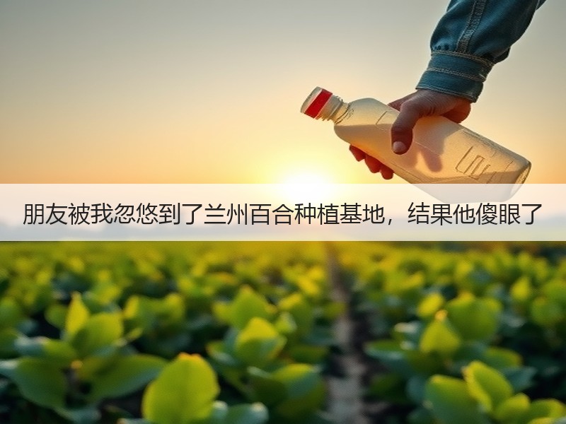 朋友被我忽悠到了兰州百合种植基地，结果他傻眼了