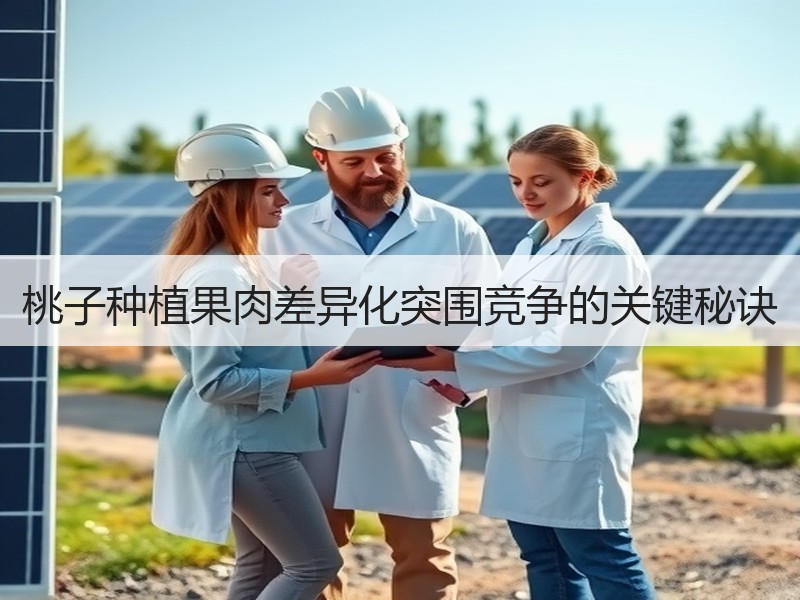桃子种植果肉差异化突围竞争的关键秘诀