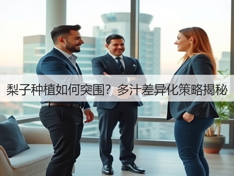 梨子种植如何突围？多汁差异化策略揭秘