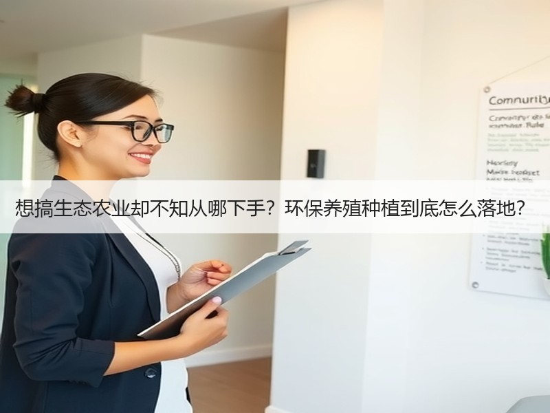 想搞生态农业却不知从哪下手？环保养殖种植到底怎么落地？