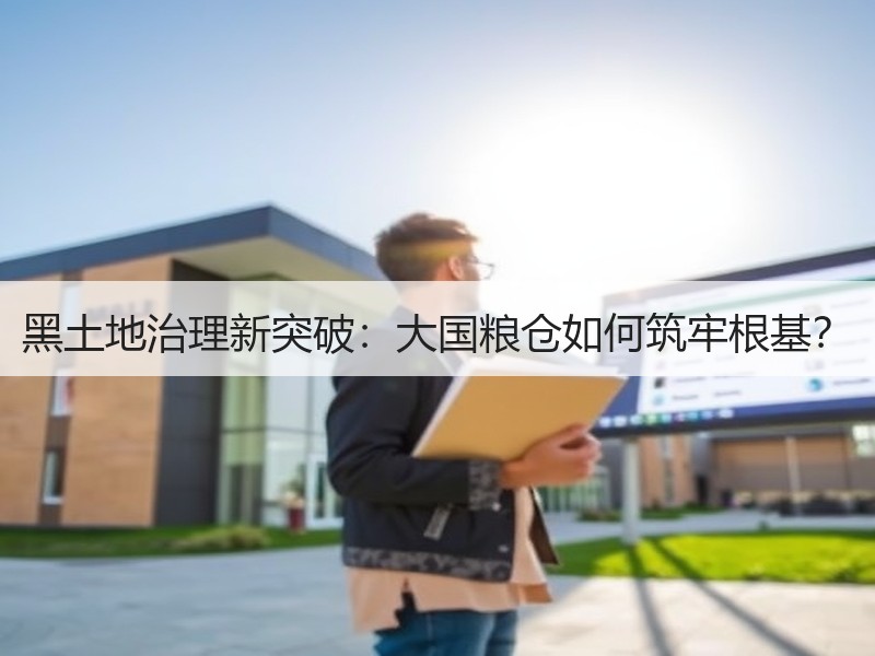 黑土地治理新突破：大国粮仓如何筑牢根基？