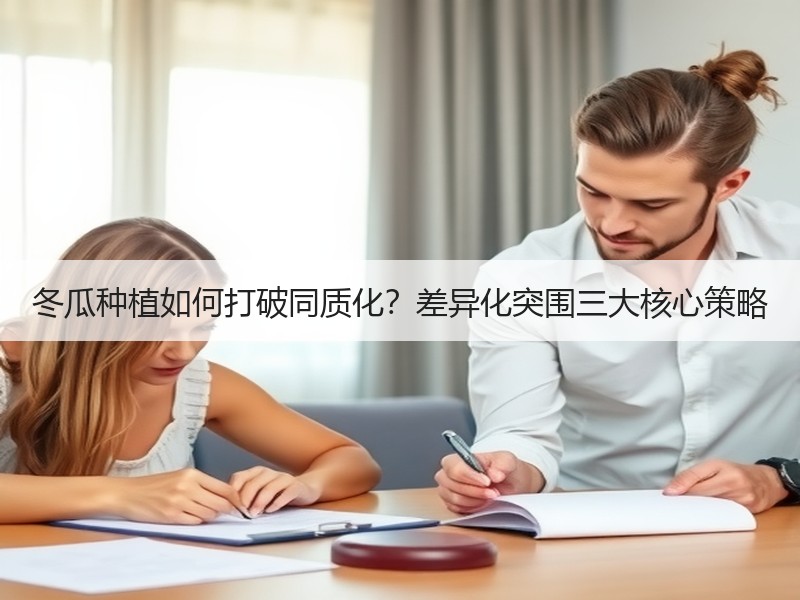 冬瓜种植如何打破同质化？差异化突围三大核心策略
