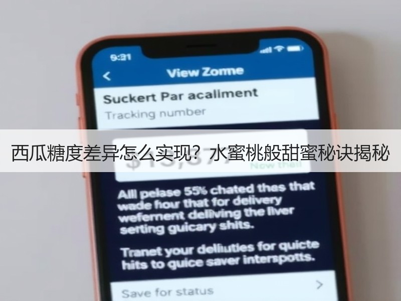 西瓜糖度差异怎么实现？水蜜桃般甜蜜秘诀揭秘