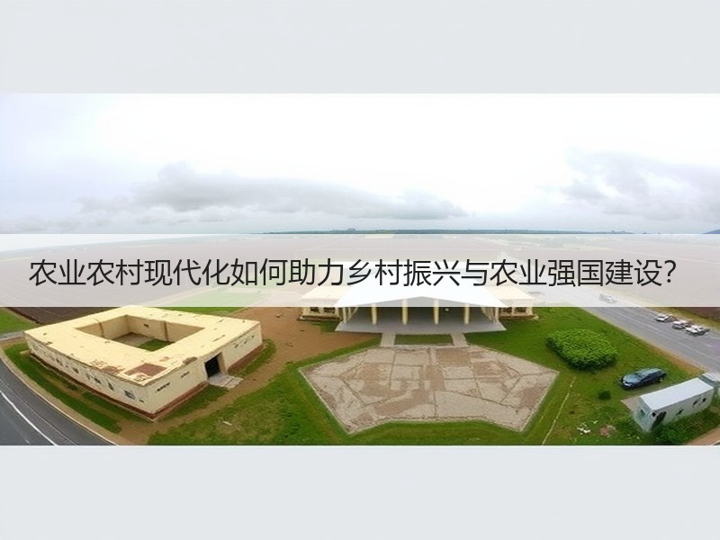 农业农村现代化如何助力乡村振兴与农业强国建设？