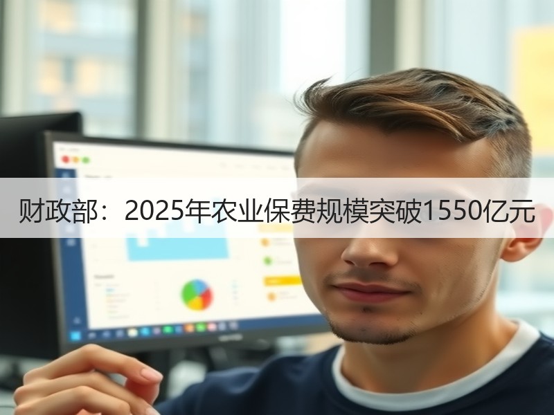 财政部：2025年农业保费规模突破1550亿元