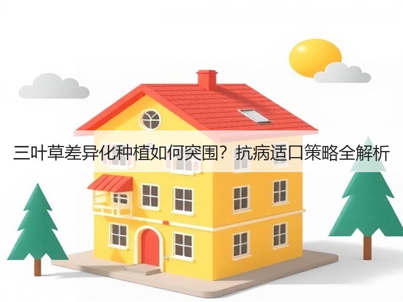 三叶草差异化种植如何突围？抗病适口策略全解析